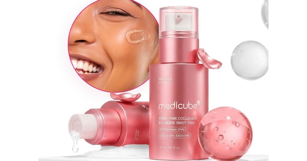 Medicube pdrn pink collagen exosome shot 7500 para que serve e como usar da maneira certa